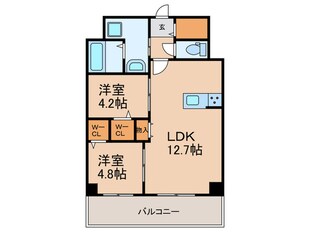 エルグランド久留米の物件間取画像